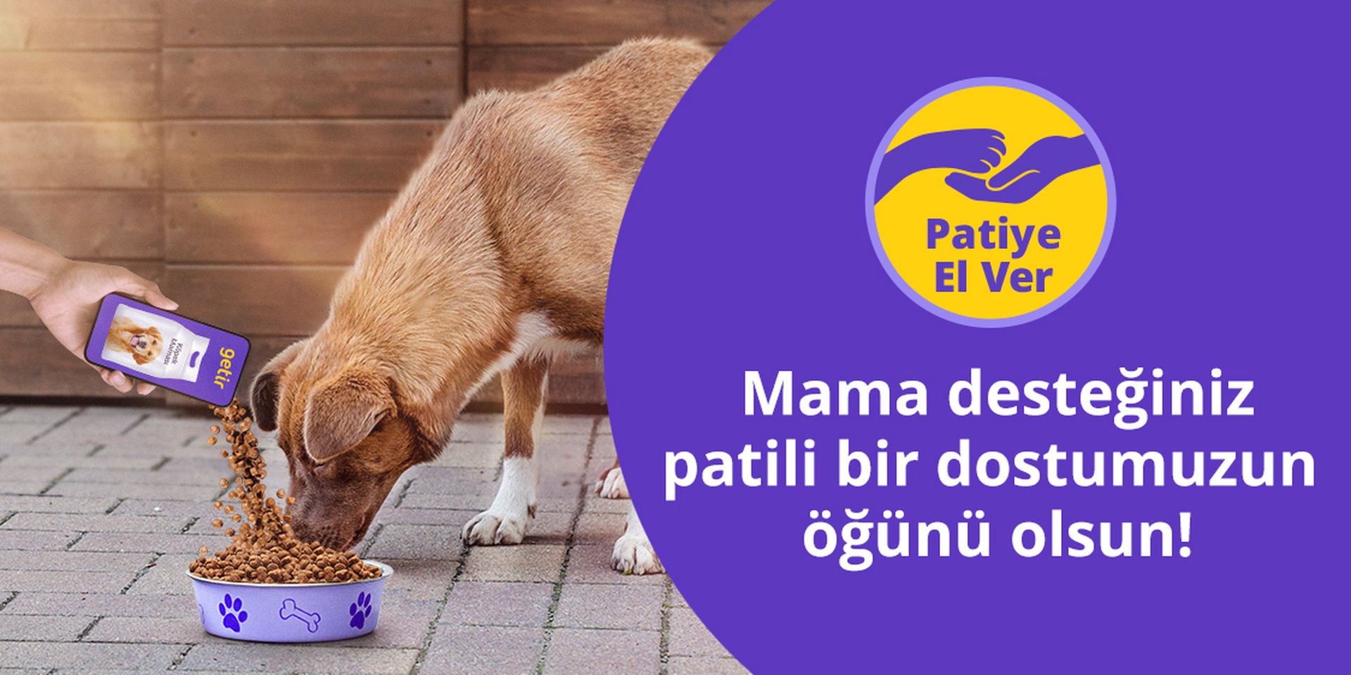 Getir’den sokak hayvanlarına 1 milyon kap mama